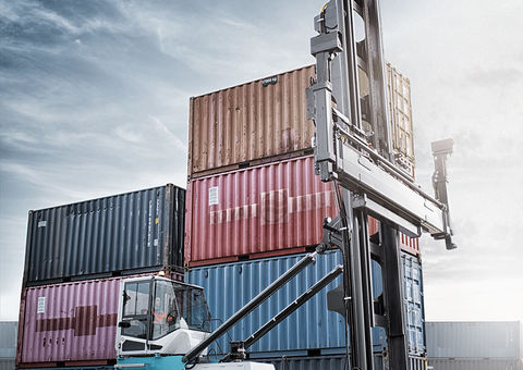 Empty container handlers